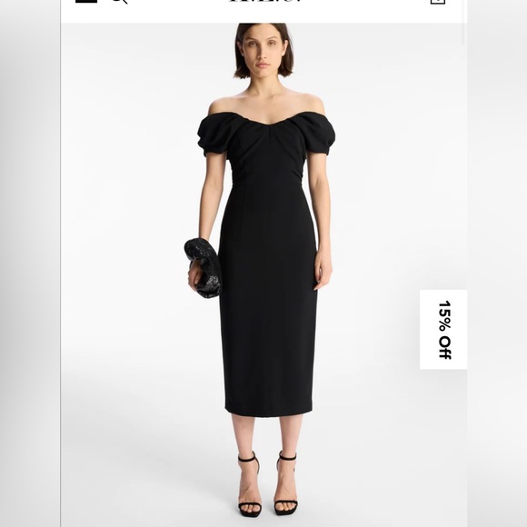 ALC Nora midi dress black - Picture 2 of 3
